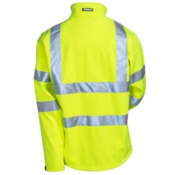 Caterpillar Jackets: Men's 1310008 407 Hi-Vis Yellow Water-Resistant Softshell Jacket