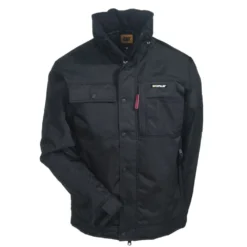 CAT Apparel Jackets: Men's Black 1313004 016 Water-Resistant Insulated Twill Jacket 8 CAT Apparel Jackets: Men's Black 1313004 016 Water-Resistant Insulated Twill Jacket -Eagle Shop cat 1313004 blk f 01