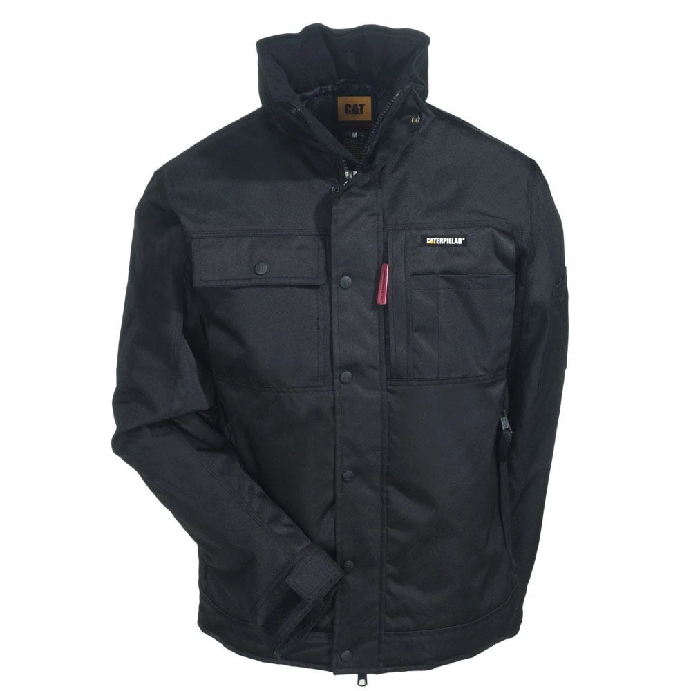 CAT Apparel Jackets: Men's Black 1313004 016 Water-Resistant Insulated Twill Jacket 4 CAT Apparel Jackets: Men's Black 1313004 016 Water-Resistant Insulated Twill Jacket - Image 4