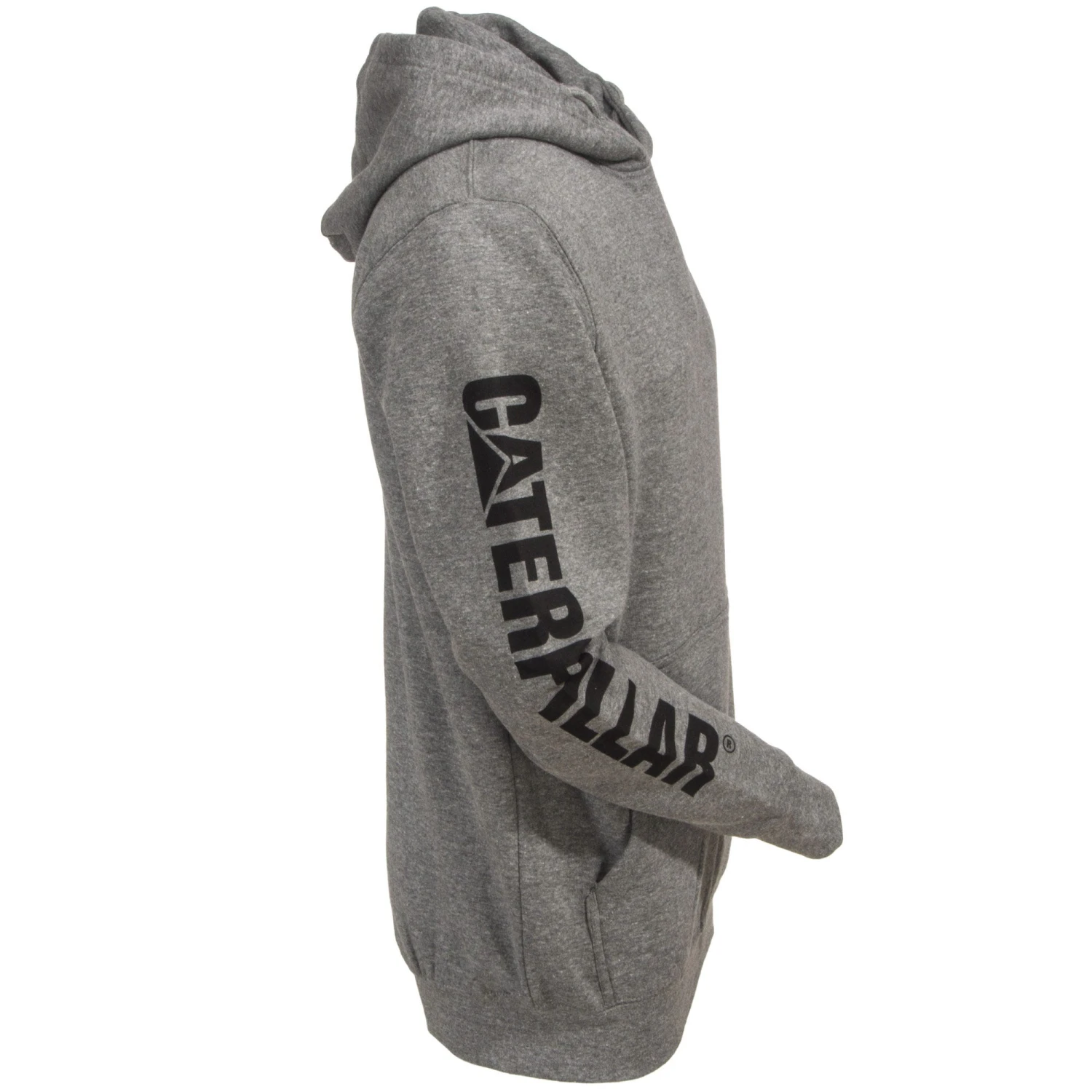 CAT Apparel Sweatshirts: Men's 1910709 004 Grey Hooded Trademark Banner Sweatshirt 5 CAT Apparel Sweatshirts: Men's 1910709 004 Grey Hooded Trademark Banner Sweatshirt - Image 5