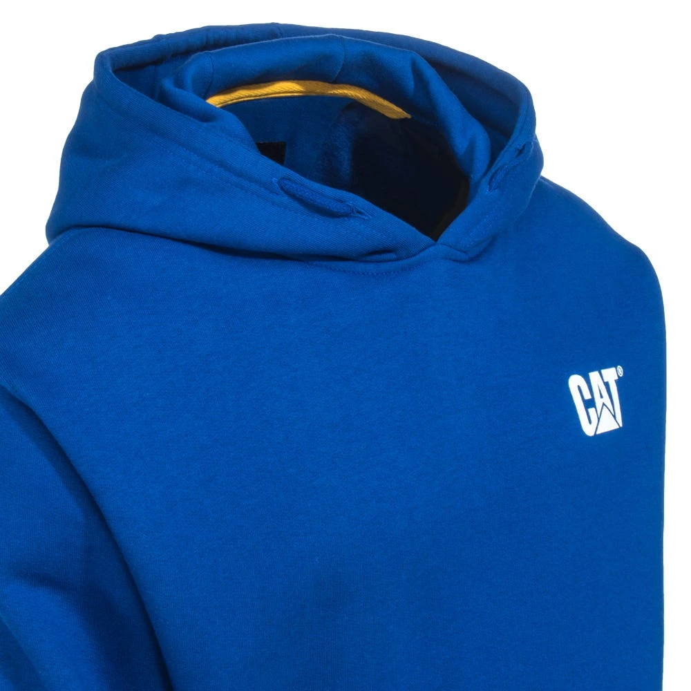 CAT Apparel Sweatshirts: Men's 1910709 95B Bright Blue Trademark Banner Hooded Sweatshirt 2 CAT Apparel Sweatshirts: Men's 1910709 95B Bright Blue Trademark Banner Hooded Sweatshirt - Image 2