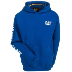 CAT Apparel Sweatshirts: Men's 1910709 95B Bright Blue Trademark Banner Hooded Sweatshirt 7 CAT Apparel Sweatshirts: Men's 1910709 95B Bright Blue Trademark Banner Hooded Sweatshirt -Eagle Shop cat 1910709 bblu f 01