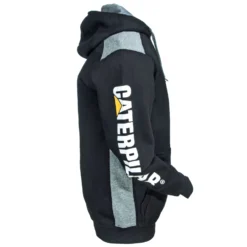 CAT Apparel Sweatshirts: Men's 1910802 016 Black Logo Panel Hooded Sweatshirt 9 CAT Apparel Sweatshirts: Men's 1910802 016 Black Logo Panel Hooded Sweatshirt -Eagle Shop cat 1910802 016 r 01