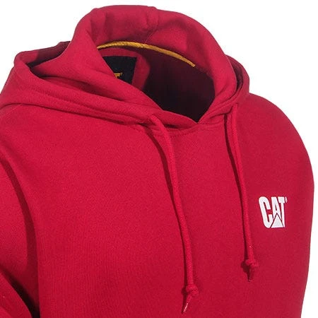 CAT Apparel Sweatshirts: Men's 1910709 155 Chili Pepper Red Hooded Sweatshirt 2 CAT Apparel Sweatshirts: Men's 1910709 155 Chili Pepper Red Hooded Sweatshirt - Image 2
