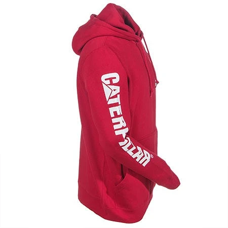 CAT Apparel Sweatshirts: Men's 1910709 155 Chili Pepper Red Hooded Sweatshirt 5 CAT Apparel Sweatshirts: Men's 1910709 155 Chili Pepper Red Hooded Sweatshirt - Image 5