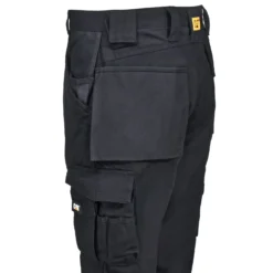 CAT Apparel Pants: Men's C172 016 Black Multi-Pocket Trademark Trousers -Eagle Shop cat c172 016 l 01