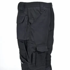 CAT Apparel Pants: Men's C172 016 Black Multi-Pocket Trademark Trousers -Eagle Shop cat c172 016 r 01