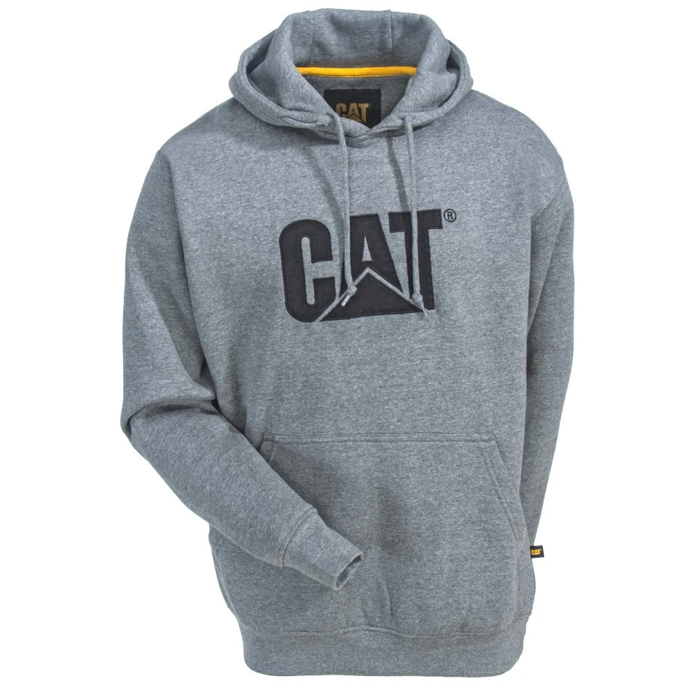 CAT Apparel Sweatshirts: Men's W10646 004 Dark Heather Grey Trademark Hooded Sweatshirt 3 CAT Apparel Sweatshirts: Men's W10646 004 Dark Heather Grey Trademark Hooded Sweatshirt - Image 3