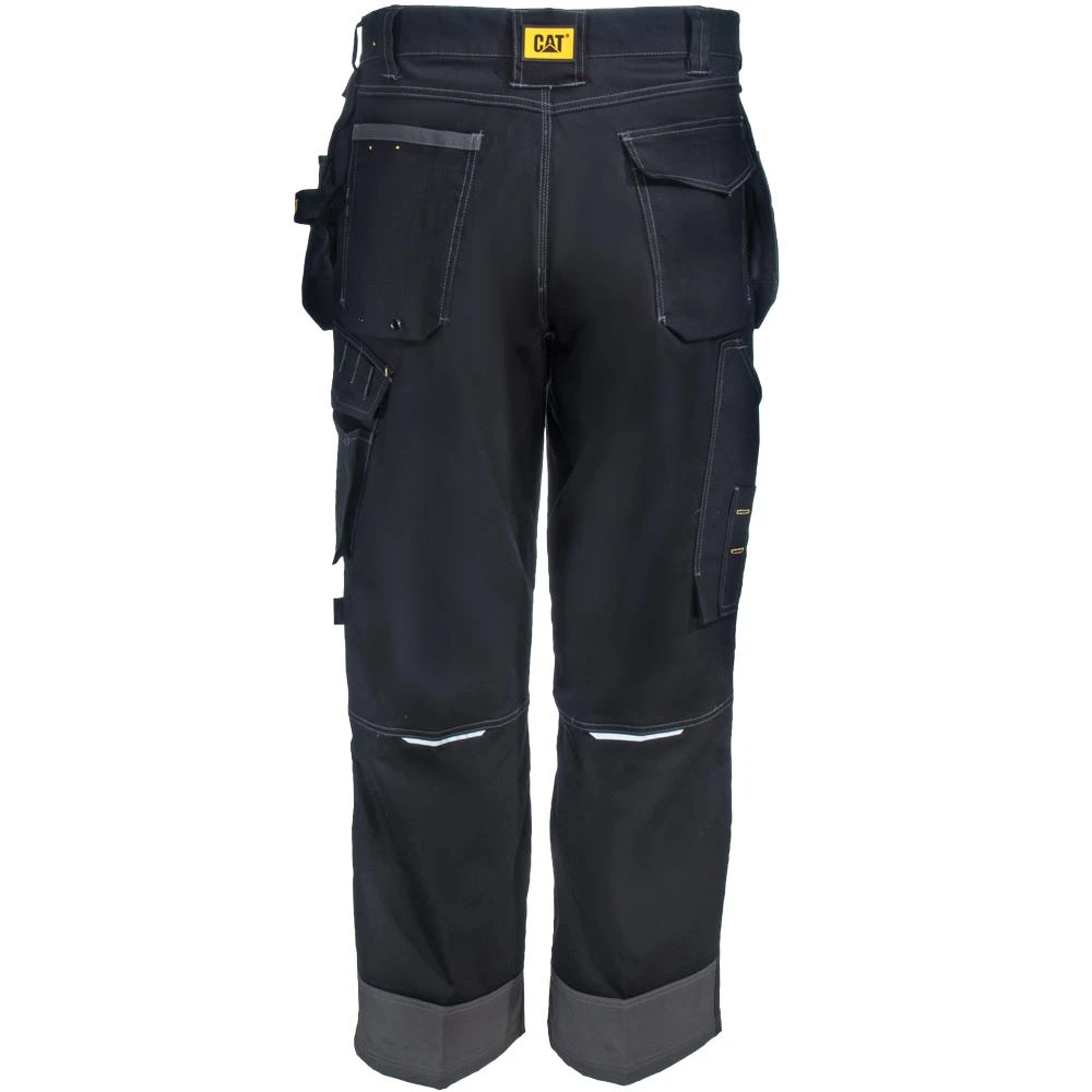 CAT Apparel Pants: Men's 1810008 10109 Water-Resistant Black/Graphite H2O Defender Pants 4 CAT Apparel Pants: Men's 1810008 10109 Water-Resistant Black/Graphite H2O Defender Pants - Image 4