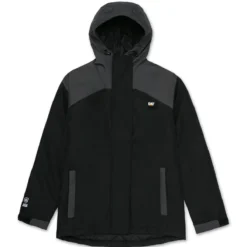 CAT Apparel Jackets: Men's 104002 1015B Black Heavyweight Insulated Oxford Jacket