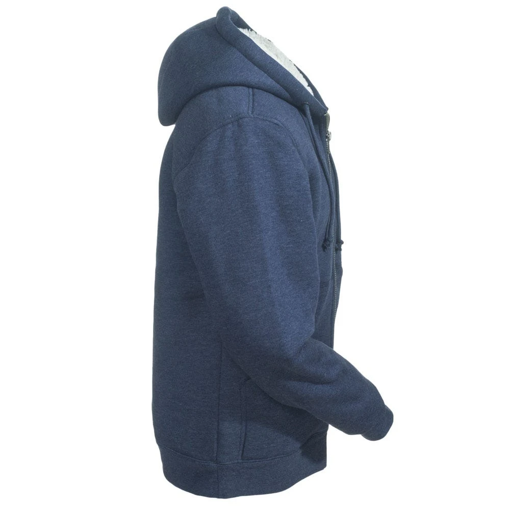 Cornerstone Jackets: Men's Sherpa-Lined Heavyweight Fleece Hooded Jacket CS625 NVY 5 Cornerstone Jackets: Men's Sherpa-Lined Heavyweight Fleece Hooded Jacket CS625 NVY - Image 5