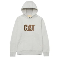 Caterpillar Sweatshirts: Men's W10646 13325 Cream Heather Trademark Hooded Sweatshirt