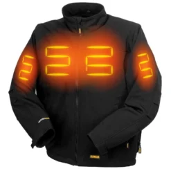 Radians Jacket: Men's DCHJ060 ABD1 Black Dewalt Unisex Soft Shell Heated Jacket