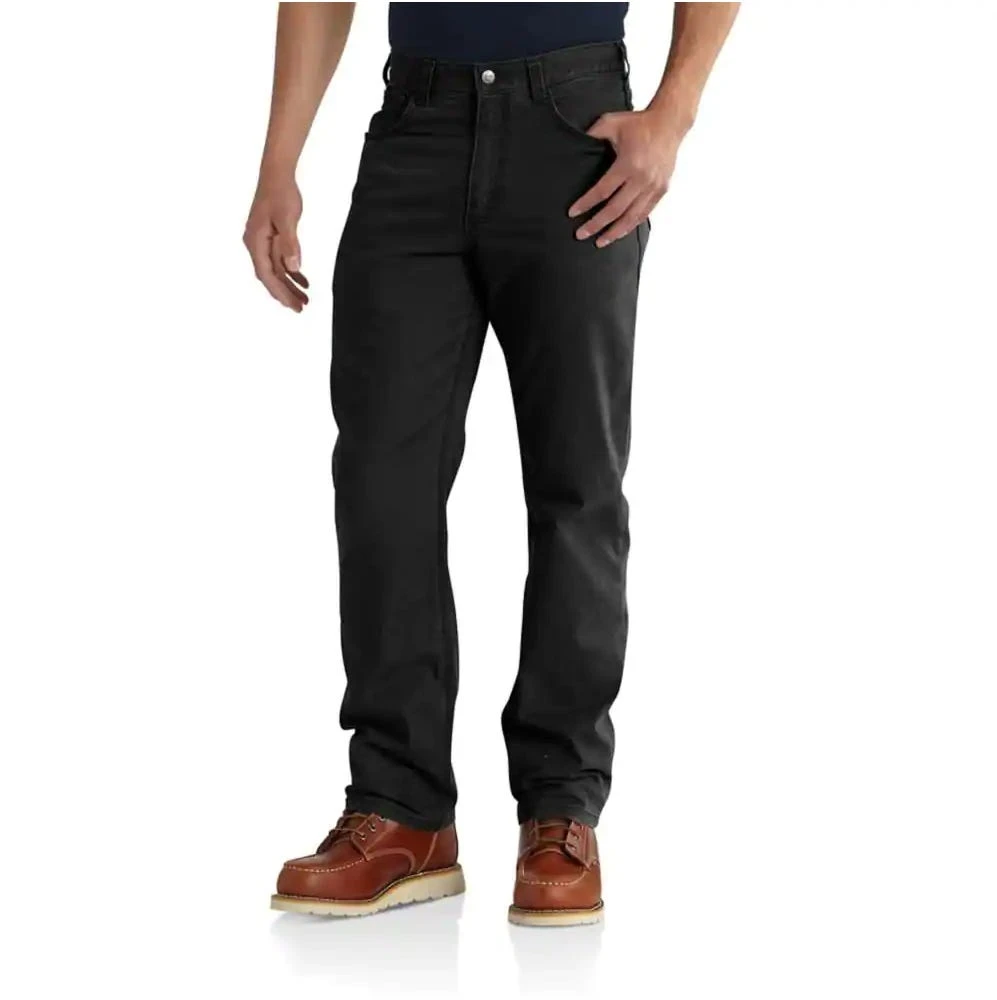 Carhartt Pants: Men's 102517 001 Black Rugged Flex Rigby Five-Pocket Canvas Work Pants 1 Carhartt Pants: Men's 102517 001 Black Rugged Flex Rigby Five-Pocket Canvas Work Pants