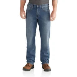 Carhartt Jeans: Men's 102804 964 Coldwater Rugged Flex Relaxed Fit Straight Leg 5 Pocket Jeans
