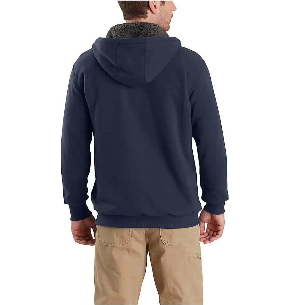 Carhartt Sweatshirt: Men's 103308 472 Navy Rain Defender Sherpa-Lined Full-Zip Sweatshirt 2 Carhartt Sweatshirt: Men's 103308 472 Navy Rain Defender Sherpa-Lined Full-Zip Sweatshirt - Image 2