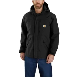 Carhartt Jackets: Men's 104670 BLK Black Storm Defender Loose Fit Heavyweight Jacket