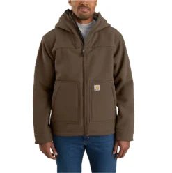 Carhartt Jackets: Men's 105001 205 Coffee Super Dux Relaxed Fit Sherpa-Lined Active Jacket