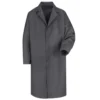 Red Kap Work Clothes: Men's Charcoal Full Lenght Shop Coat KT30 CH