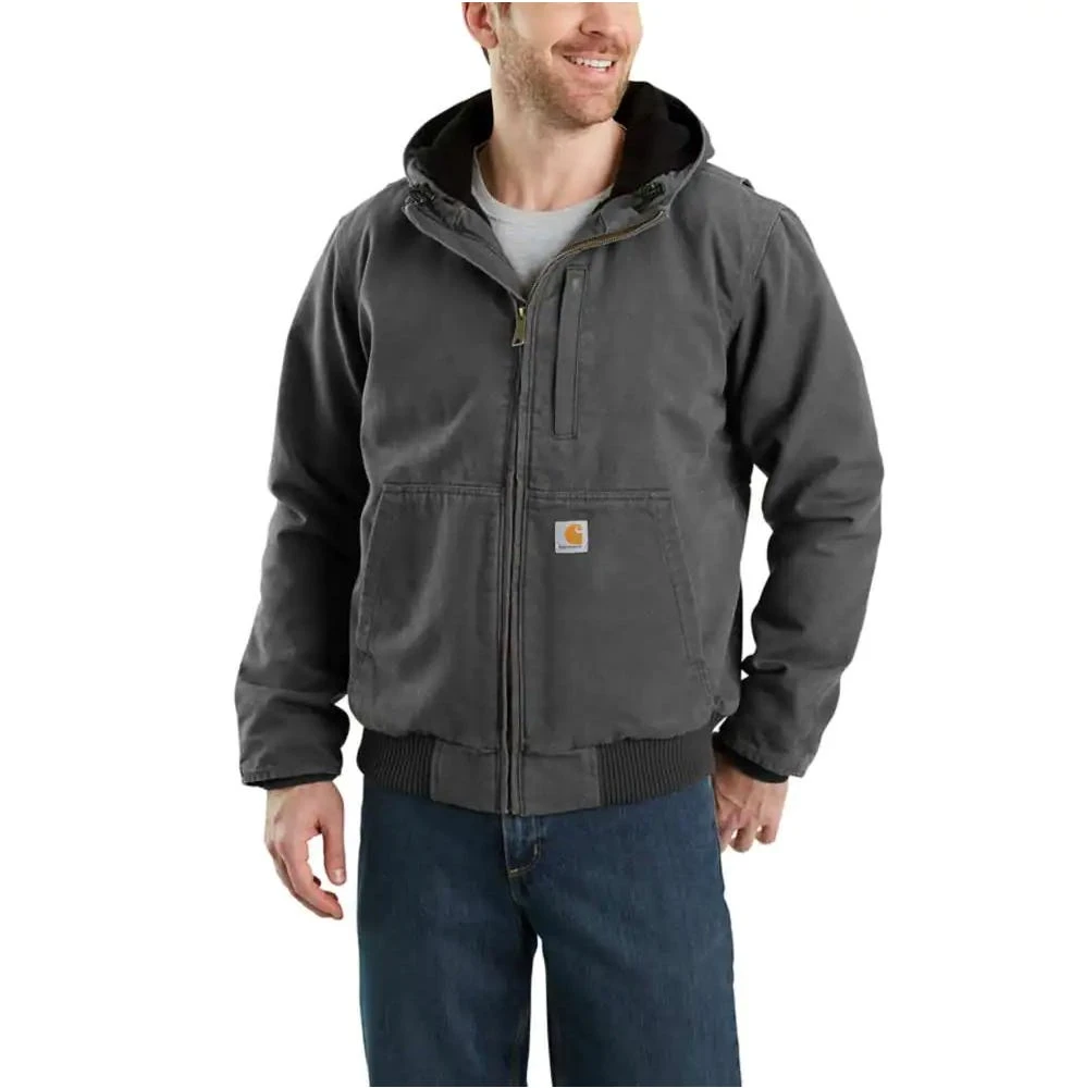 Carhartt Jackets: Men's 103371 039 Gravel Full Swing Loose Fit Fleece-Lined Active Jacket 1 Carhartt Jackets: Men's 103371 039 Gravel Full Swing Loose Fit Fleece-Lined Active Jacket