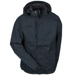 Eddie Bauer Jackets: Men's EB550 BLK Waterproof Black Hooded Rain Jacket 8 Eddie Bauer Jackets: Men's EB550 BLK Waterproof Black Hooded Rain Jacket -Eagle Shop eddie bauer eb550 blk f 01