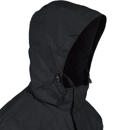 Eddie Bauer Jackets: Men's EB550 BLK Waterproof Black Hooded Rain Jacket 4 Eddie Bauer Jackets: Men's EB550 BLK Waterproof Black Hooded Rain Jacket - Image 4