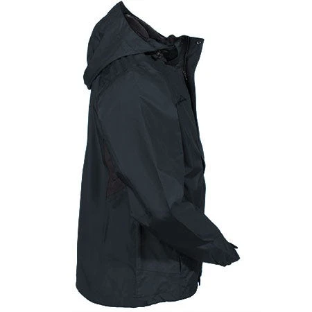 Eddie Bauer Jackets: Men's EB550 BLK Waterproof Black Hooded Rain Jacket 6 Eddie Bauer Jackets: Men's EB550 BLK Waterproof Black Hooded Rain Jacket - Image 6