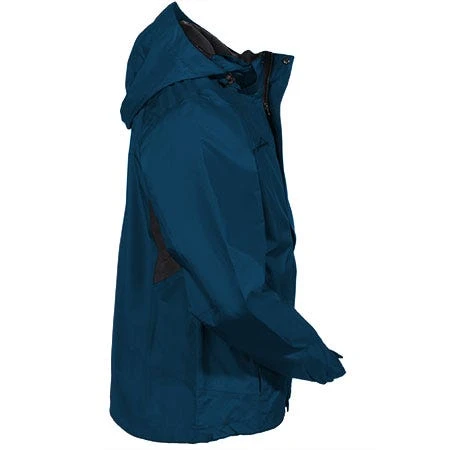 Eddie Bauer Jackets: Men's Blue EB550 DPS Waterproof Hooded Lined Rain Jacket 6 Eddie Bauer Jackets: Men's Blue EB550 DPS Waterproof Hooded Lined Rain Jacket - Image 6
