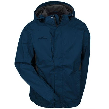Eddie Bauer Jackets: Men's EB550 RVB Blue Waterproof Hooded Rain Jacket 3 Eddie Bauer Jackets: Men's EB550 RVB Blue Waterproof Hooded Rain Jacket - Image 3