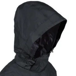 Eddie Bauer Jackets: Women's Waterproof EB551 BLK Black Rain Jacket -Eagle Shop eddie bauer eb551 blk h 01