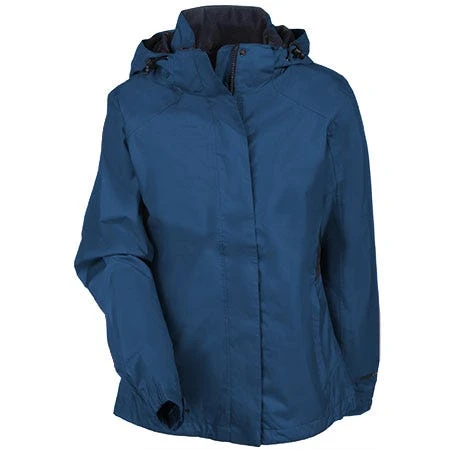 Eddie Bauer Jackets: Women's EB551 DPS Blue Waterproof Breathable Rain Jacket 3 Eddie Bauer Jackets: Women's EB551 DPS Blue Waterproof Breathable Rain Jacket - Image 3