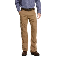 Ariat Work FR: Men's FR 10027705 Field Khaki M5 Slim Stretch DuraLight Canvas Straight Leg Pant 5 Ariat Work FR: Men's FR 10027705 Field Khaki M5 Slim Stretch DuraLight Canvas Straight Leg Pant -Eagle Shop f19 mns work gaglione 10027705 front