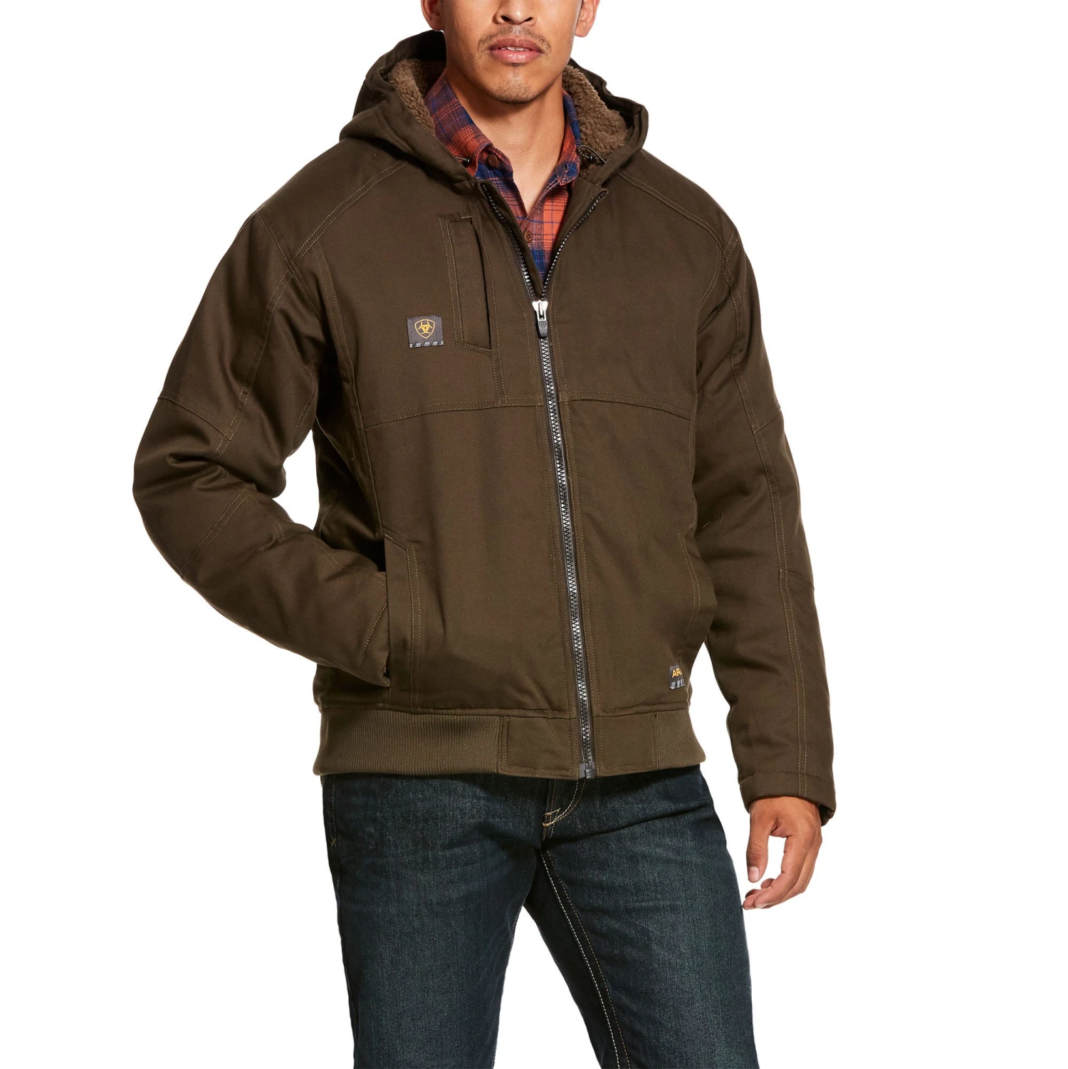Ariat Rebar Jackets: Men's 10027842 Brown Rebar DuraCanvas Jacket 2 Ariat Rebar Jackets: Men's 10027842 Brown Rebar DuraCanvas Jacket - Image 2