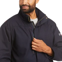 Ariat Work FR Jacket: Men's 10032956 Navy FR Workhorse Insulate Jacket 6 Ariat Work FR Jacket: Men's 10032956 Navy FR Workhorse Insulate Jacket -Eagle Shop f20 mns work 10032956 detail02