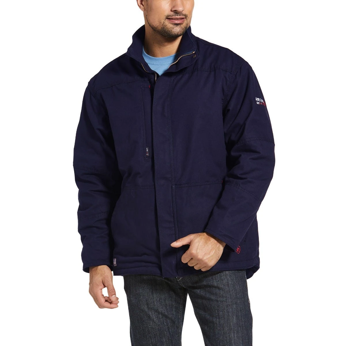 Ariat Work FR Jacket: Men's 10032956 Navy FR Workhorse Insulate Jacket 1 Ariat Work FR Jacket: Men's 10032956 Navy FR Workhorse Insulate Jacket