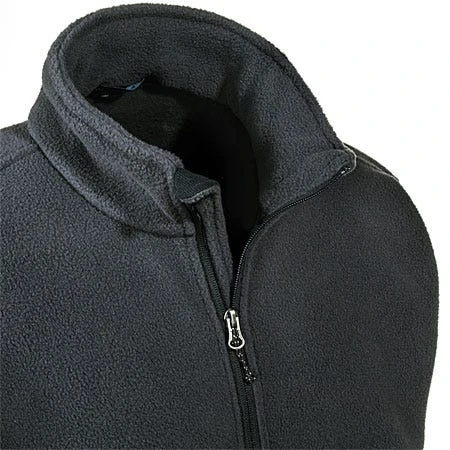 Port Authority Jackets: Men's Grey F217 GRY Full Zip Fleece Jacket 2 Port Authority Jackets: Men's Grey F217 GRY Full Zip Fleece Jacket - Image 2