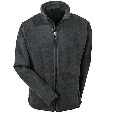 Port Authority Jackets: Men's Grey F217 GRY Full Zip Fleece Jacket 3 Port Authority Jackets: Men's Grey F217 GRY Full Zip Fleece Jacket - Image 3