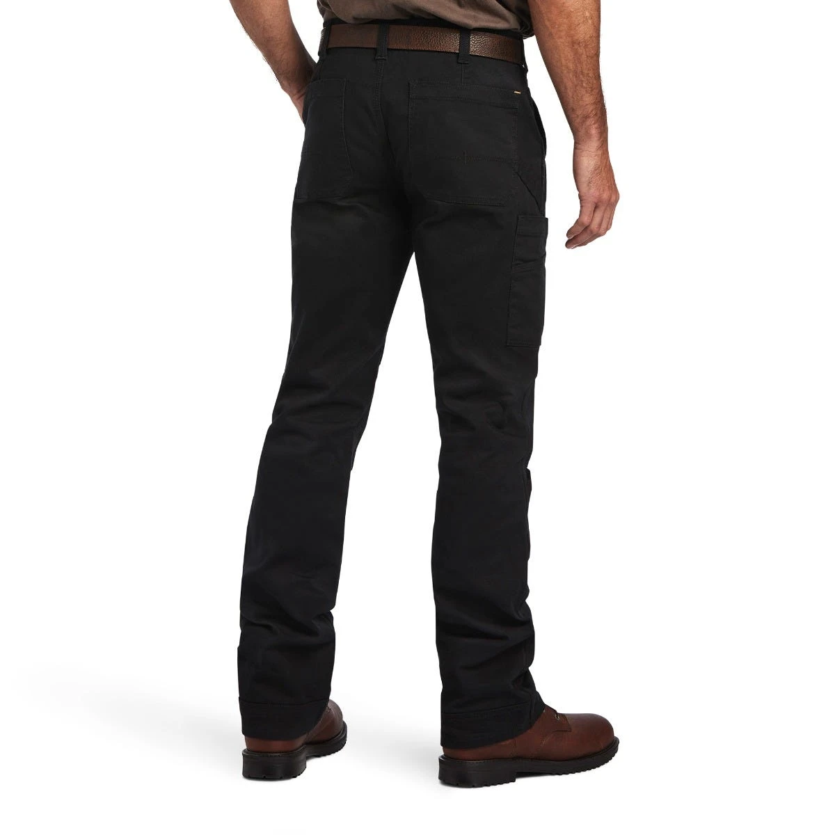 Ariat Rebar Pant: Men's 10041065 Black M5 Straight DuraStretch Washed Twill Dungaree Straight Leg Pant 5 Ariat Rebar Pant: Men's 10041065 Black M5 Straight DuraStretch Washed Twill Dungaree Straight Leg Pant - Image 5