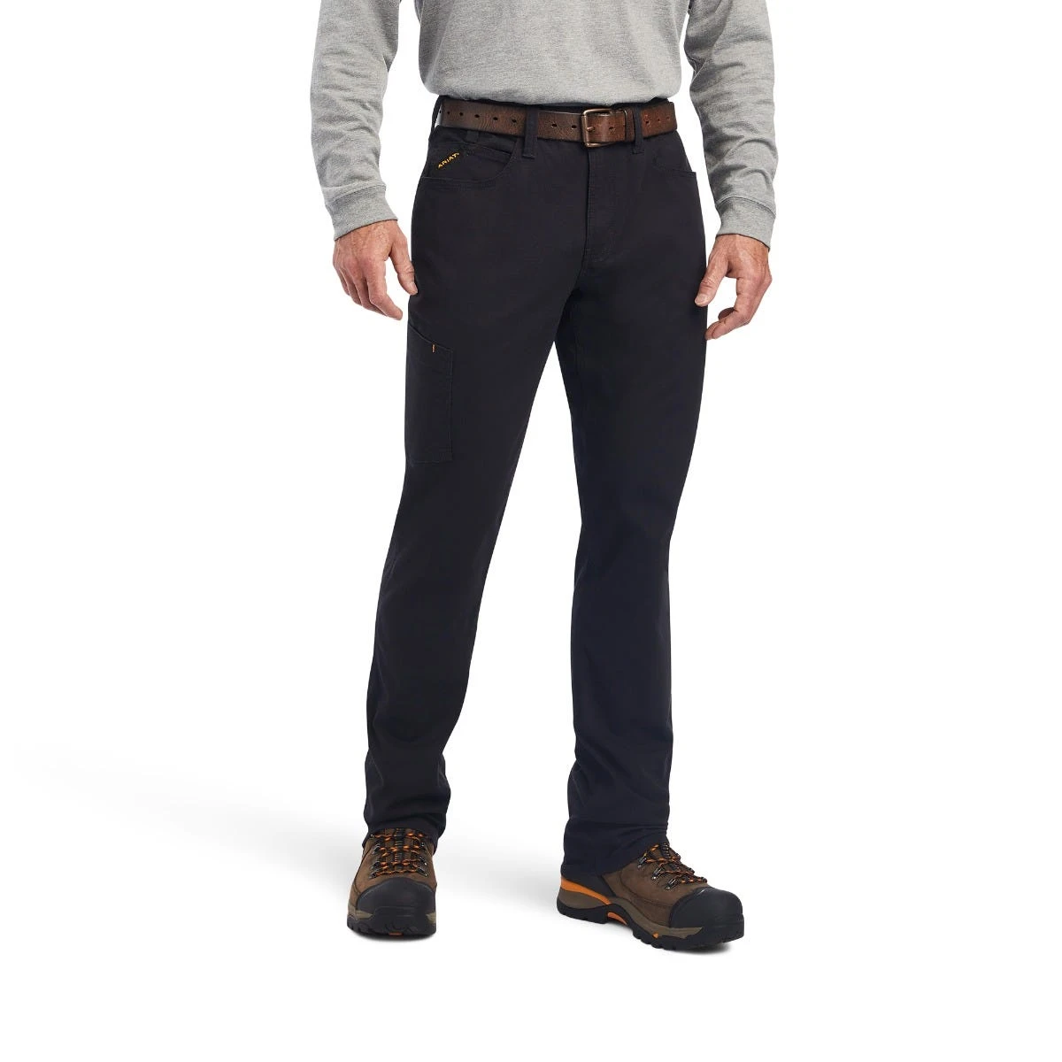 Ariat Rebar Pant: Men's 10041083 Black Low Rise DuraStretch Made Tough Stackable Straight Leg Pant 1 Ariat Rebar Pant: Men's 10041083 Black Low Rise DuraStretch Made Tough Stackable Straight Leg Pant