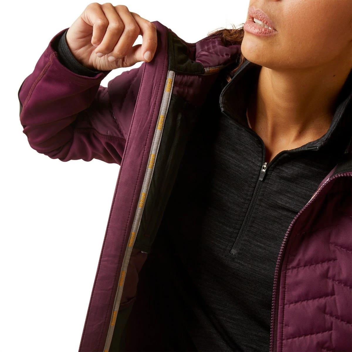 Ariat Rebar Jackets: Women's 10046573 Potent Purple Rebar Cloud 9 Insulated Jacket 5 Ariat Rebar Jackets: Women's 10046573 Potent Purple Rebar Cloud 9 Insulated Jacket - Image 5
