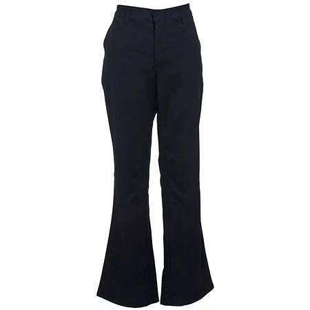 Dickies Pants: Women's FP121 BK Black Flat Front Stretch Twill Pants 2 Dickies Pants: Women's FP121 BK Black Flat Front Stretch Twill Pants - Image 2