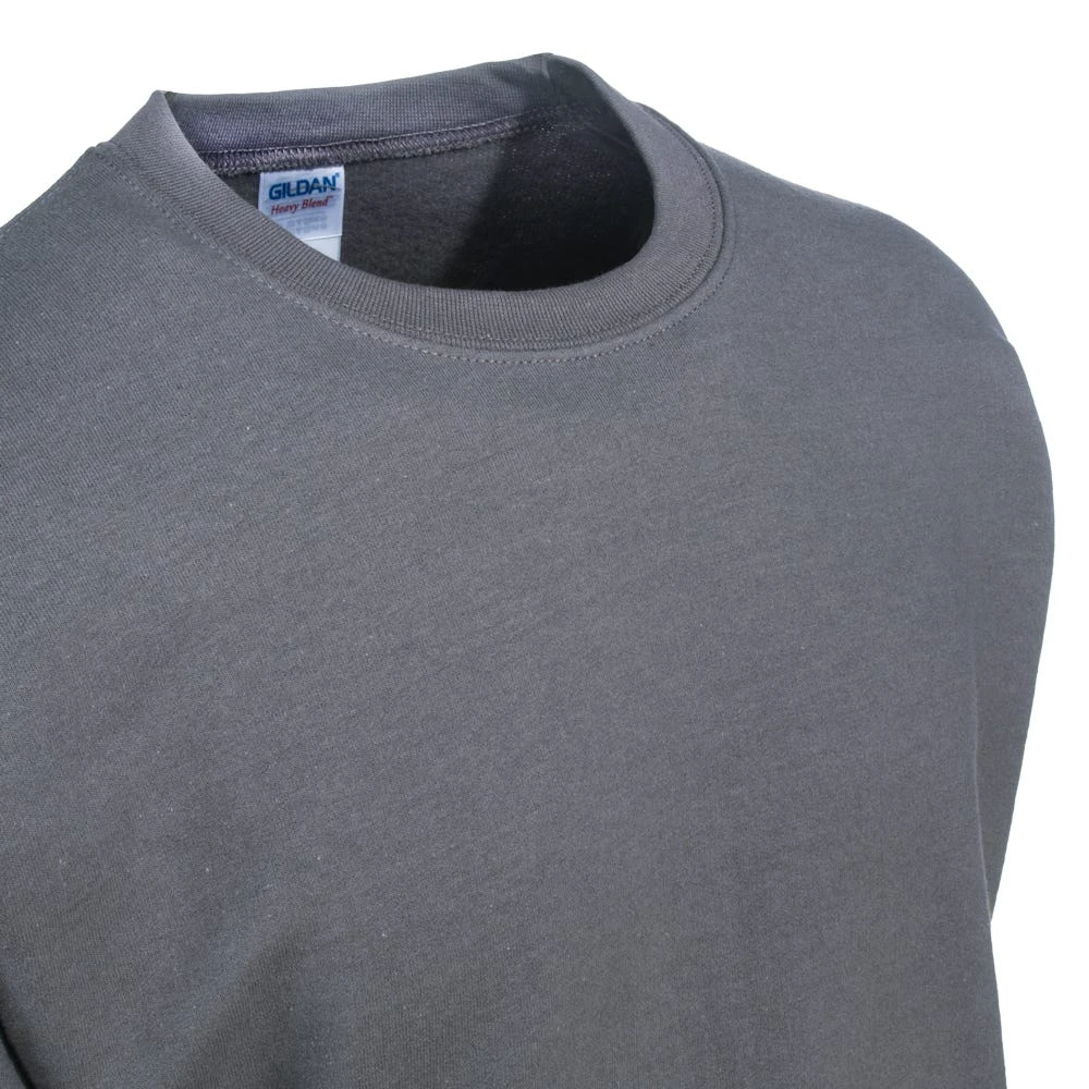 Gildan Sweatshirts: Men's 18000 CHR Grey Heavy Blend Crewneck Sweatshirt 2 Gildan Sweatshirts: Men's 18000 CHR Grey Heavy Blend Crewneck Sweatshirt - Image 2