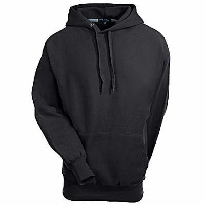 Sport Tek Sweatshirts: Men's Black F281 BLK Heavyweight Pullover Hooded Sweatshirt 4 Sport Tek Sweatshirts: Men's Black F281 BLK Heavyweight Pullover Hooded Sweatshirt - Image 4
