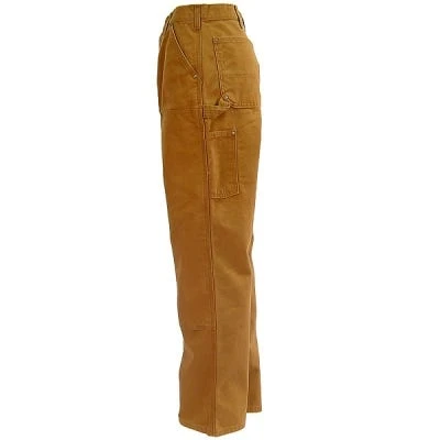 Carhartt Pants: Men's B136 BRN Brown Double Front Duck Dungaree Work Pants 3 Carhartt Pants: Men's B136 BRN Brown Double Front Duck Dungaree Work Pants - Image 3
