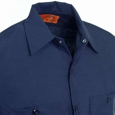 Red Kap Shirts: Men's Dark Navy SC30 DN Cotton Work Shirt 2 Red Kap Shirts: Men's Dark Navy SC30 DN Cotton Work Shirt - Image 2