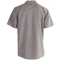 Red Kap Shirts: Men's SP24 GY Grey Industrial Short-Sleeve Work Shirt