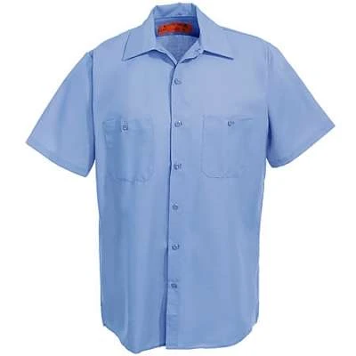 Red Kap Shirts: Men's Blue SP24 MB Short-Sleeve Industrial Uniform Work Shirt 3 Red Kap Shirts: Men's Blue SP24 MB Short-Sleeve Industrial Uniform Work Shirt - Image 3