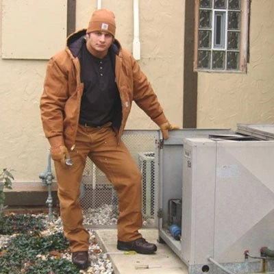 Carhartt Pants: Men's B01 BRN Brown Duck Work Pants 2 Carhartt Pants: Men's B01 BRN Brown Duck Work Pants - Image 2