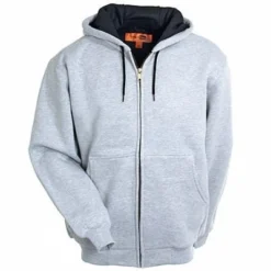 CornerStone Sweatshirts: Grey Lined Hooded Sweatshirt CS620 AHT
