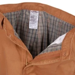 Carhartt Dungarees: Men's B111 BRN Brown Flannel-Lined Duck Dungarees -Eagle Shop image 64114